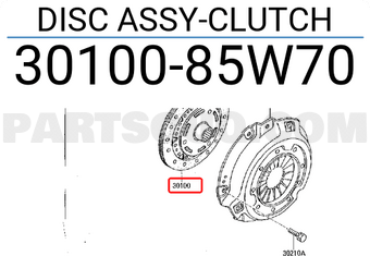 Nissan 3010085W70 DISC ASSY-CLUTCH