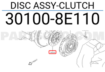 Nissan 301008E110 DISC ASSY-CLUTCH