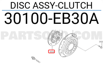Nissan 30100EB30A DISC ASSY-CLUTCH
