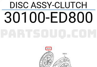 Nissan 30100ED800 DISC ASSY-CLUTCH
