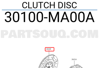 Nissan 30100MA00A CLUTCH DISC