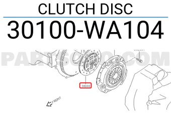 Nissan 30100WA104 CLUTCH DISC