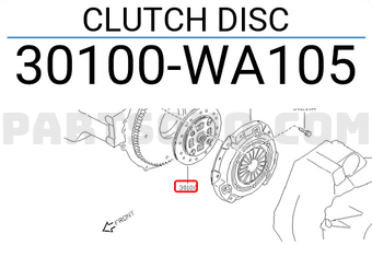 Nissan 30100WA105 CLUTCH DISC