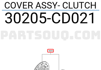 Nissan 30205CD021 COVER ASSY- CLUTCH