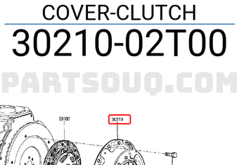 Nissan 3021002T00 COVER-CLUTCH