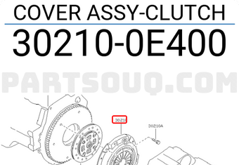Nissan 302100E400 COVER ASSY-CLUTCH