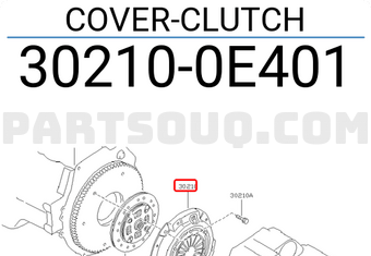 Nissan 302100E401 COVER-CLUTCH