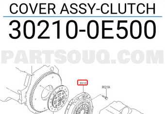 Nissan 302100E500 COVER ASSY-CLUTCH