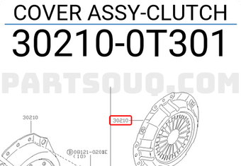 Nissan 302100T301 COVER ASSY-CLUTCH