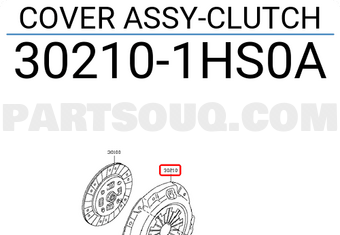 Nissan 302101HS0A COVER ASSY-CLUTCH