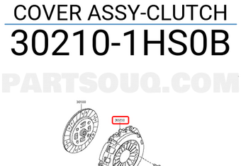 Nissan 302101HS0B COVER ASSY-CLUTCH