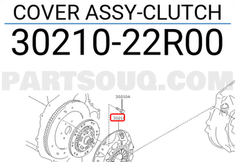 Nissan 3021022R00 COVER ASSY-CLUTCH