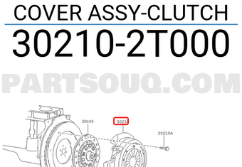 Nissan 302102T000 COVER ASSY-CLUTCH