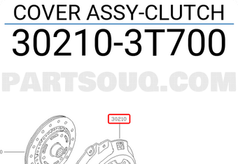 Nissan 302103T700 COVER ASSY-CLUTCH