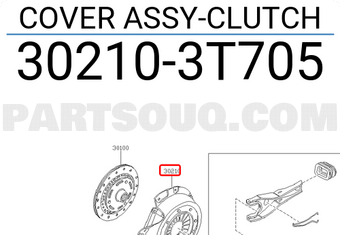 Nissan 302103T705 COVER ASSY-CLUTCH