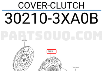 Nissan 302103XA0B COVER-CLUTCH