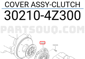 Nissan 302104Z300 COVER ASSY-CLUTCH