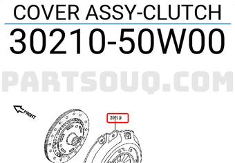 Nissan 3021050W00 COVER ASSY-CLUTCH
