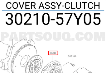 Nissan 3021057Y05 COVER ASSY-CLUTCH