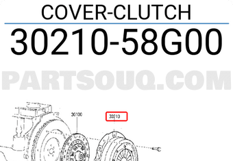 Nissan 3021058G00 COVER-CLUTCH