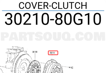Nissan 3021080G10 COVER-CLUTCH