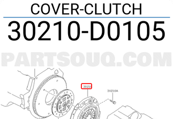 Nissan 30210D0105 COVER-CLUTCH