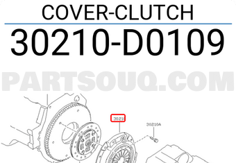 Nissan 30210D0109 COVER-CLUTCH