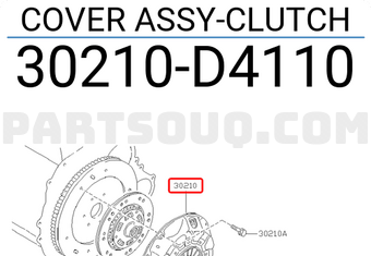 Nissan 30210D4110 COVER ASSY-CLUTCH