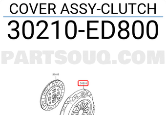 Nissan 30210ED800 COVER ASSY-CLUTCH