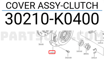 Nissan 30210K0400 COVER ASSY-CLUTCH