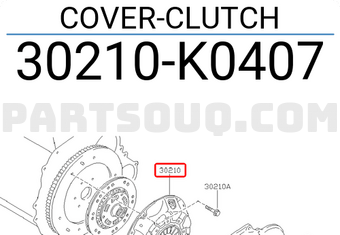Nissan 30210K0407 COVER-CLUTCH