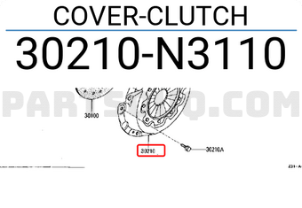 Nissan 30210N3110 COVER-CLUTCH