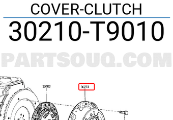 Nissan 30210T9010 COVER-CLUTCH