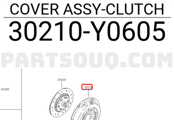 Nissan 30210Y0605 COVER ASSY-CLUTCH