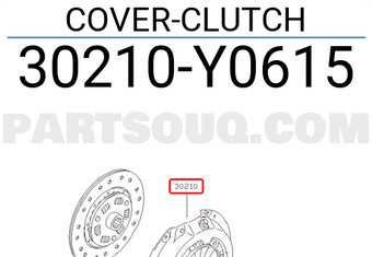 Nissan 30210Y0615 COVER-CLUTCH
