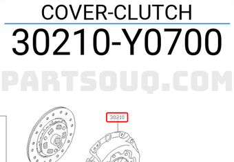 Nissan 30210Y0700 COVER-CLUTCH