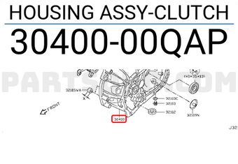 Nissan 3040000QAP HOUSING ASSY-CLUTCH