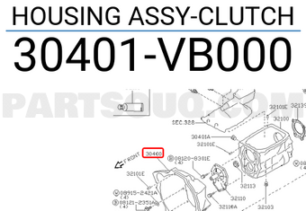 Nissan 30401VB000 HOUSING ASSY-CLUTCH