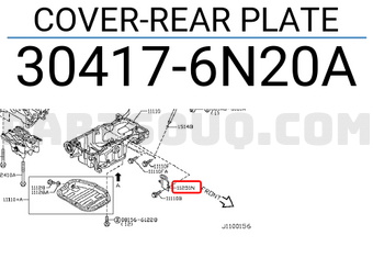 Nissan 304176N20A COVER-REAR PLATE