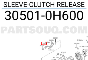 Nissan 305010H600 SLEEVE-CLUTCH RELEASE