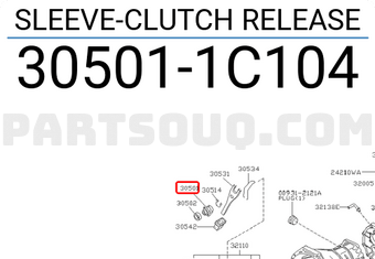 Nissan 305011C104 SLEEVE-CLUTCH RELEASE