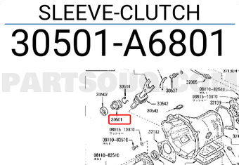 Nissan 30501A6801 SLEEVE-CLUTCH