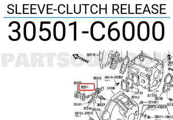 Nissan 30501C6000 SLEEVE-CLUTCH RELEASE
