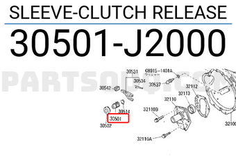 Nissan 30501J2000 SLEEVE-CLUTCH RELEASE