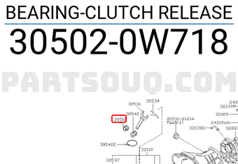 Nissan 305020W718 BEARING-CLUTCH RELEASE