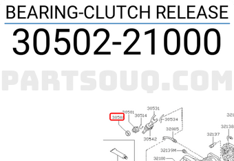 Nissan 3050221000 BEARING-CLUTCH RELEASE