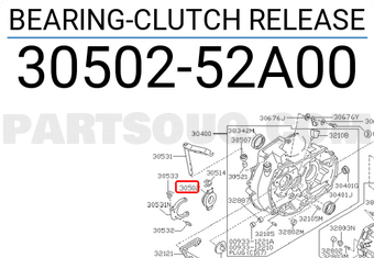 Nissan 3050252A00 BEARING-CLUTCH RELEASE