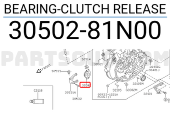 Nissan 3050281N00 BEARING-CLUTCH RELEASE