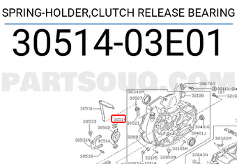 Nissan 3051403E01 SPRING-HOLDER,CLUTCH RELEASE BEARING