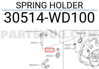 Nissan 30514WD100 SPRING HOLDER